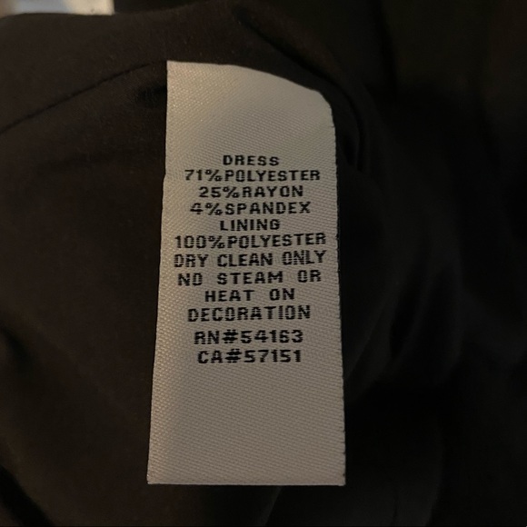 Eliza J Tiffany-inspired Sheath Dress Black Pearls Size 8 - Picture 6 of 7